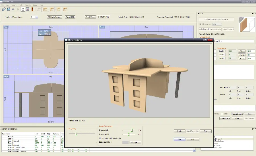 simple wood working cad program