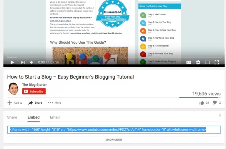 Embed top YouTube videos in your post