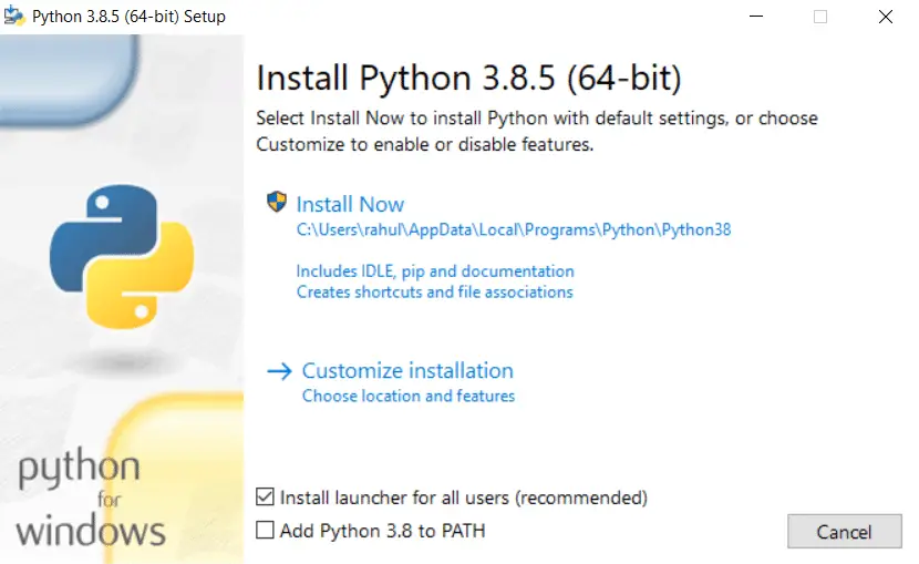 How To Install Python on Windows 10