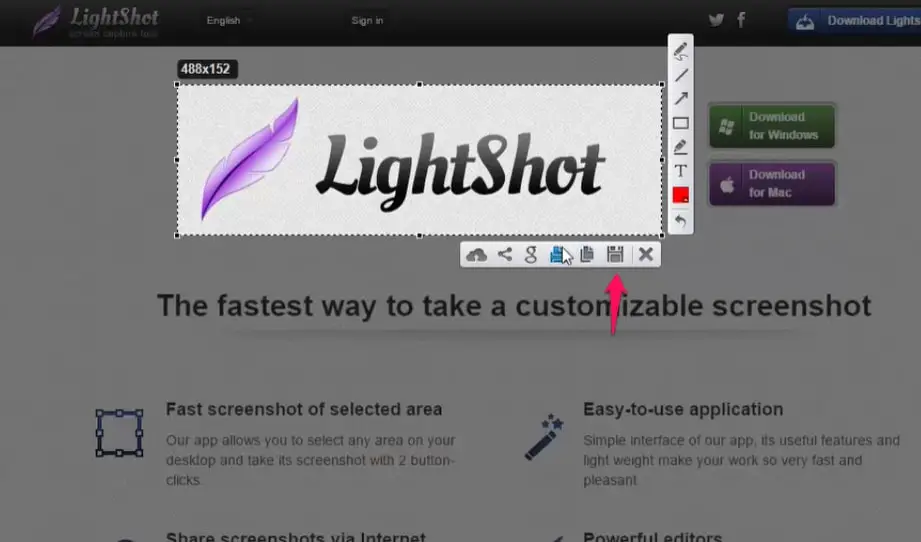 resize lightshot screenshot