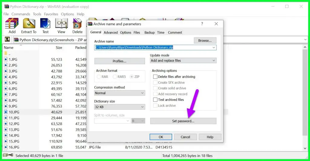 how to download a file with 7zip and not winrar
