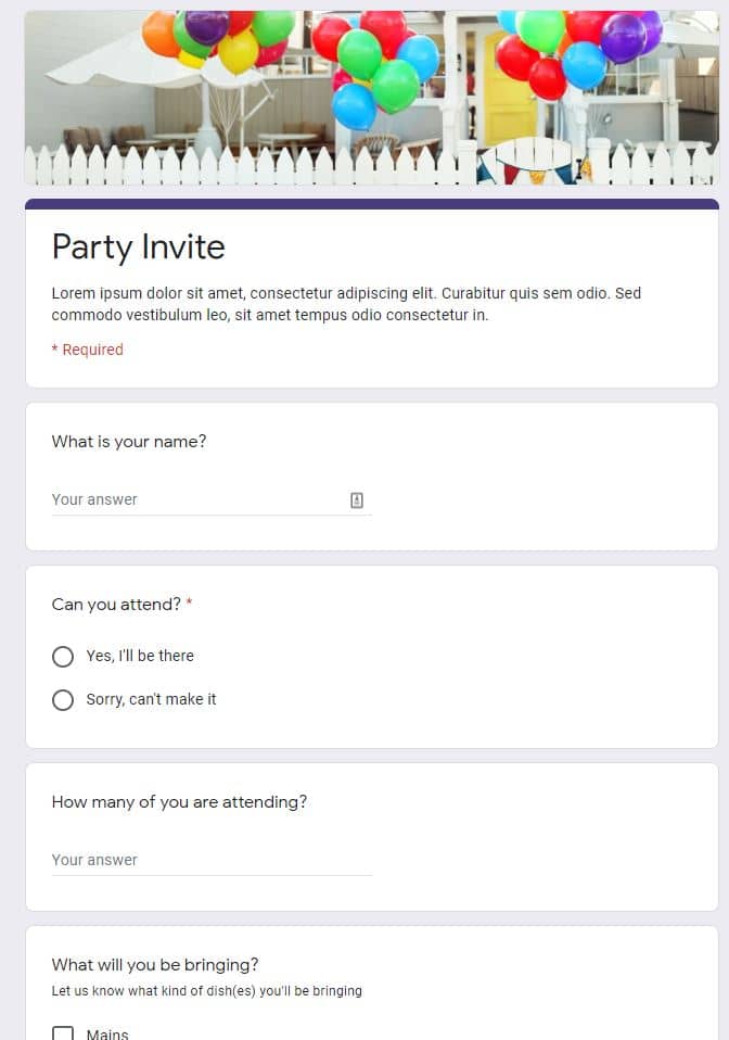 11 of The Best Google Forms Templates That You Can't Miss🤴