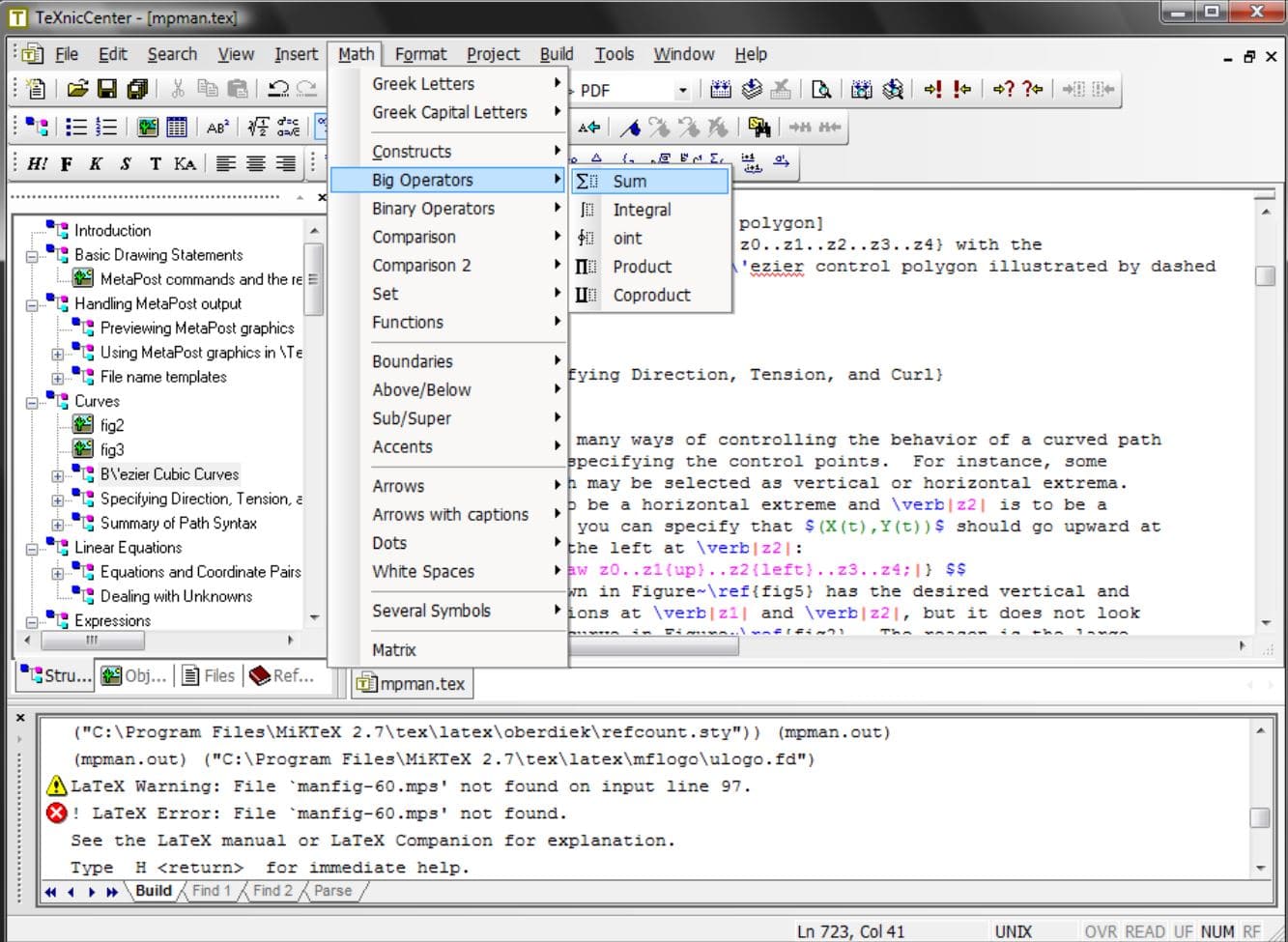 latex text editor windows