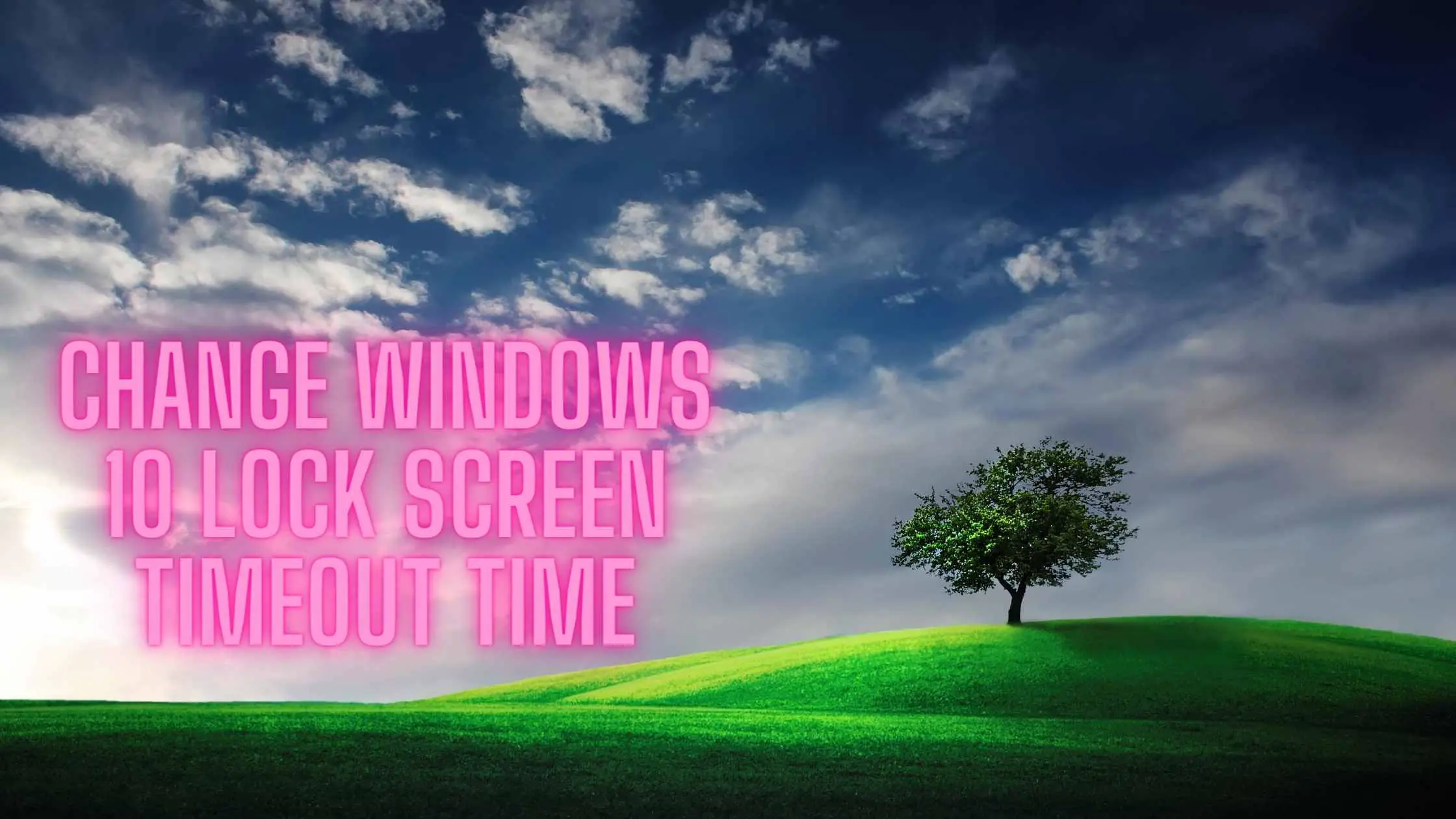 windows 10 lock screen timeout