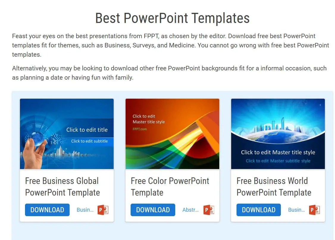 11 Great Websites For Free PowerPoint Templates