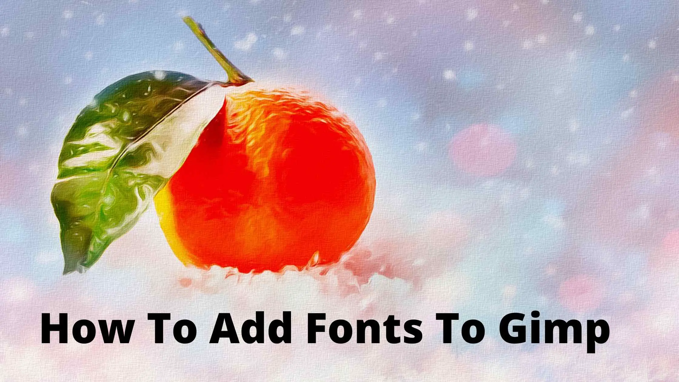add fonts to gimp