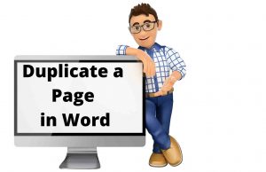 How To Duplicate A Page In Word