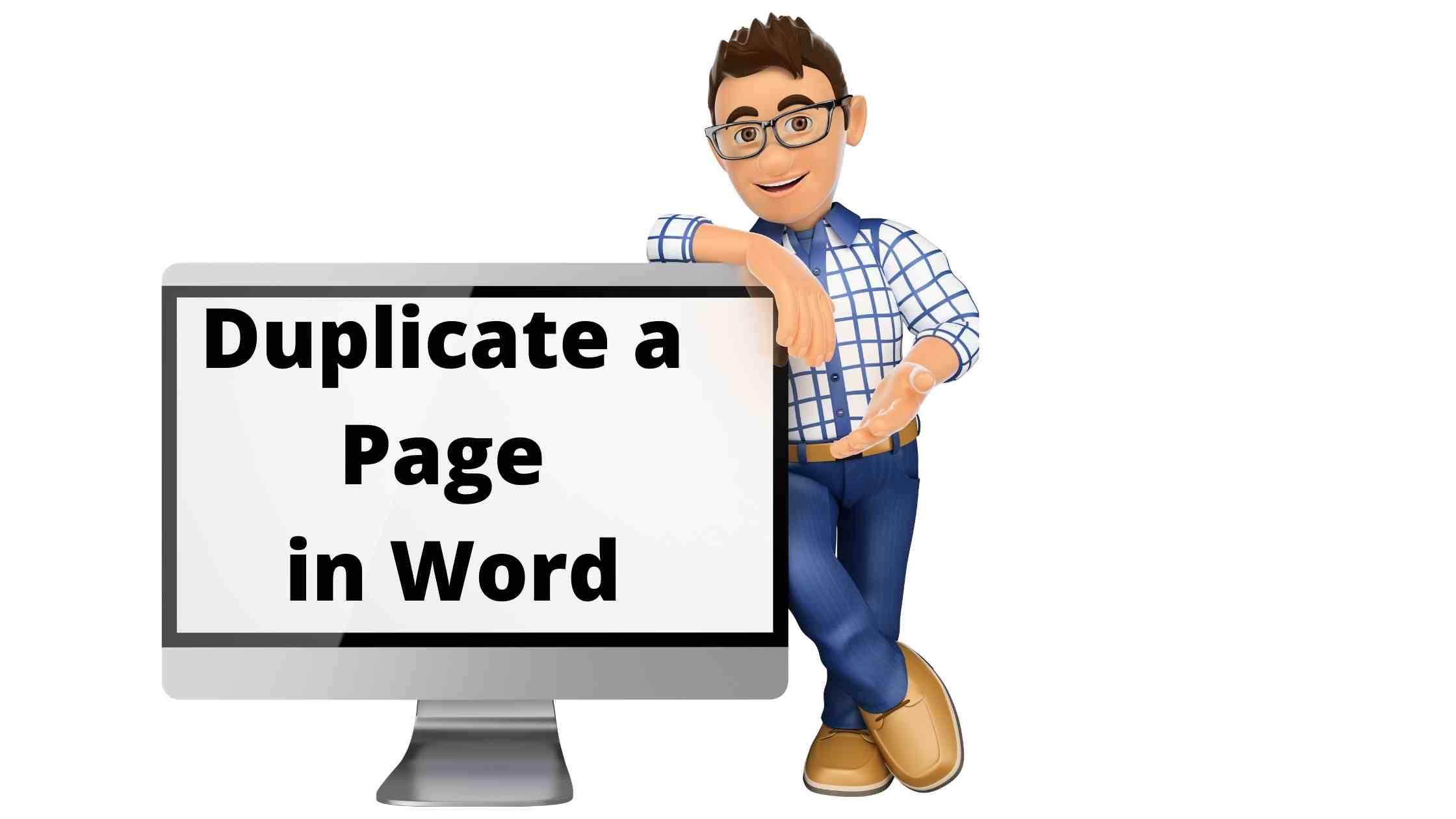 How To Duplicate A Page In Word