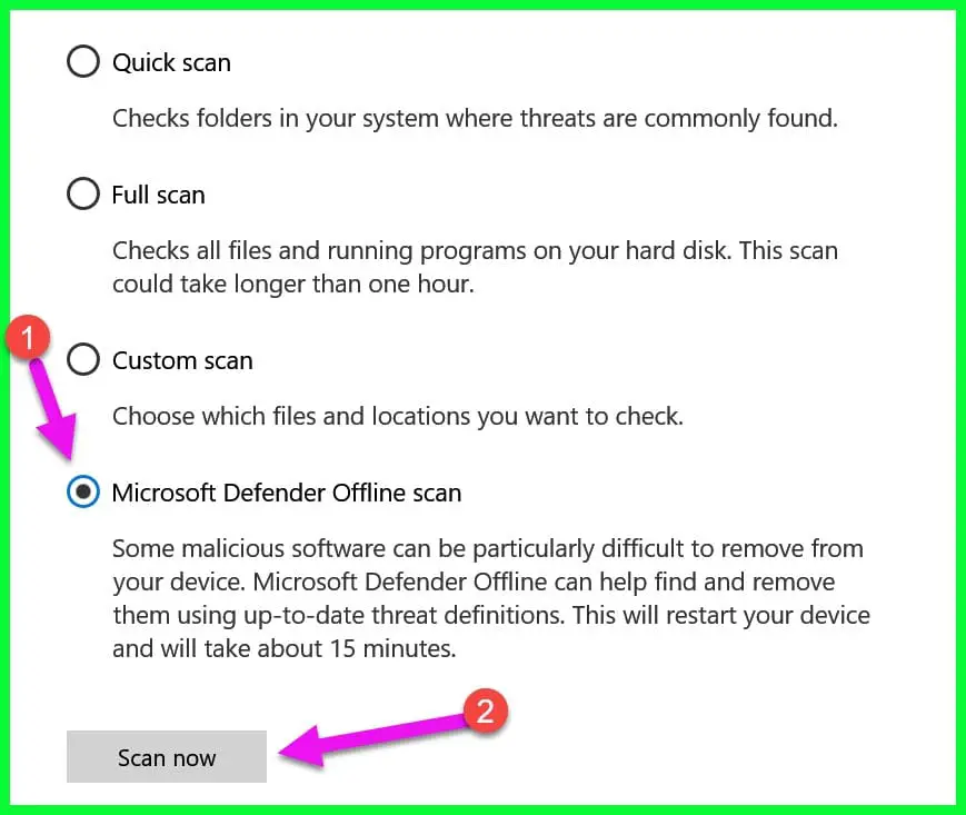 how to download microsoft safety scanner to a flash drive