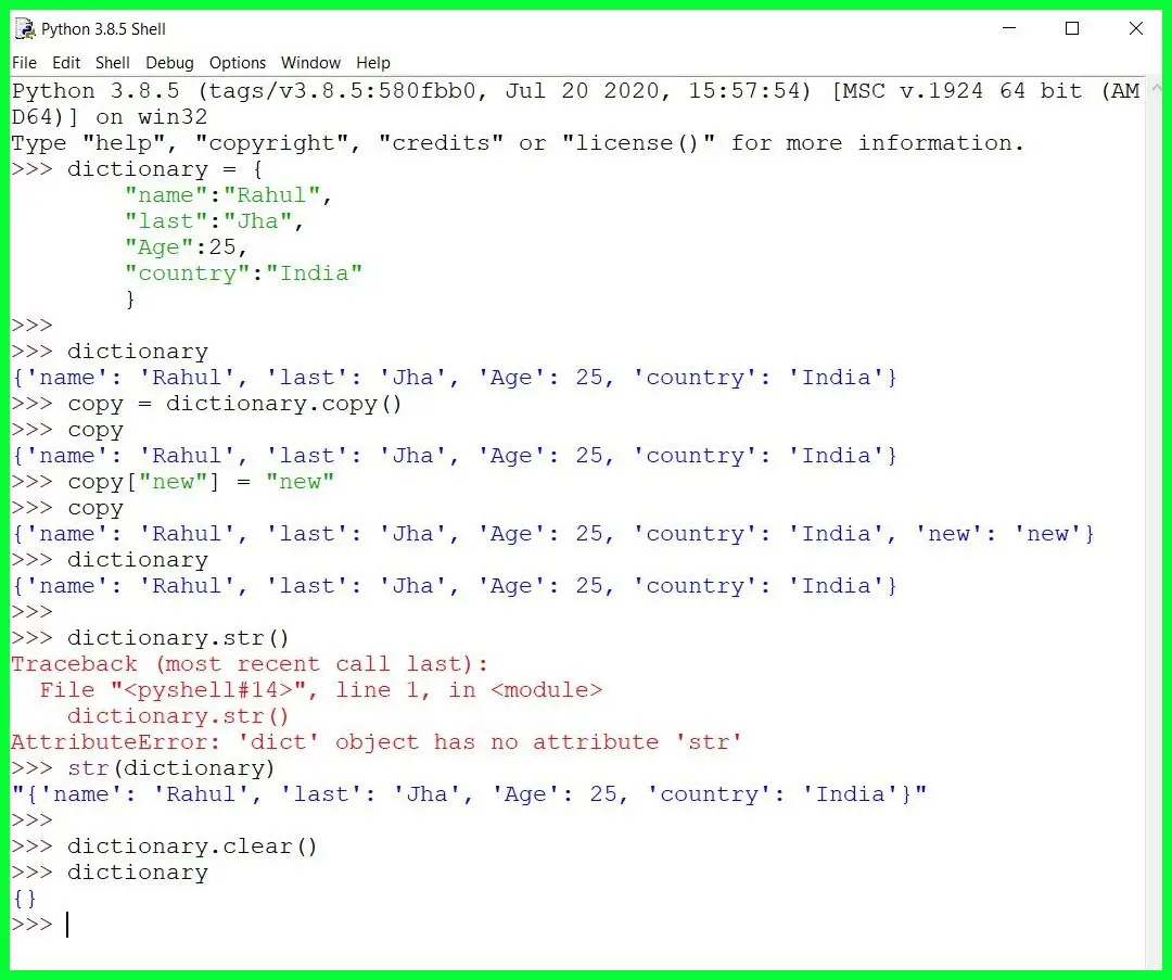 for loops with dictionaries python