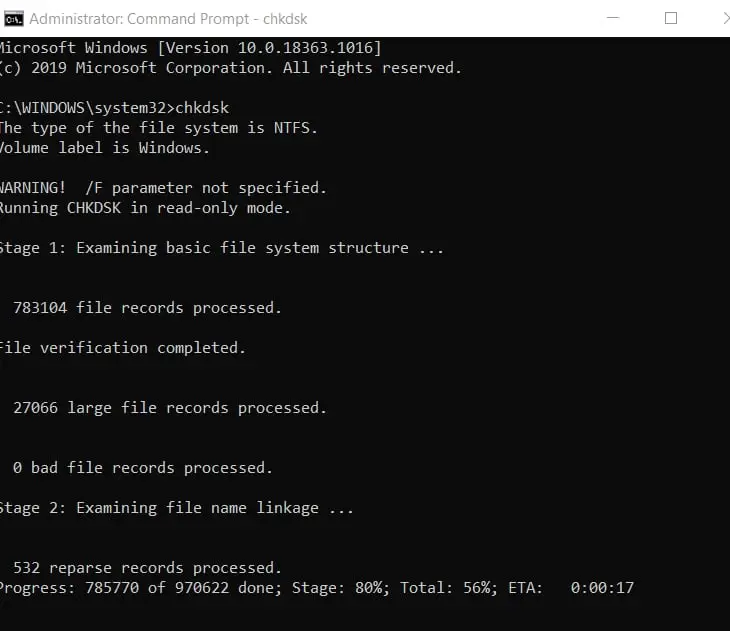A Complete Guide To Use CHKDSK Utility in Windows 10