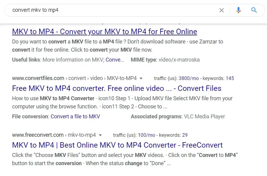 Converting mkv to mp4