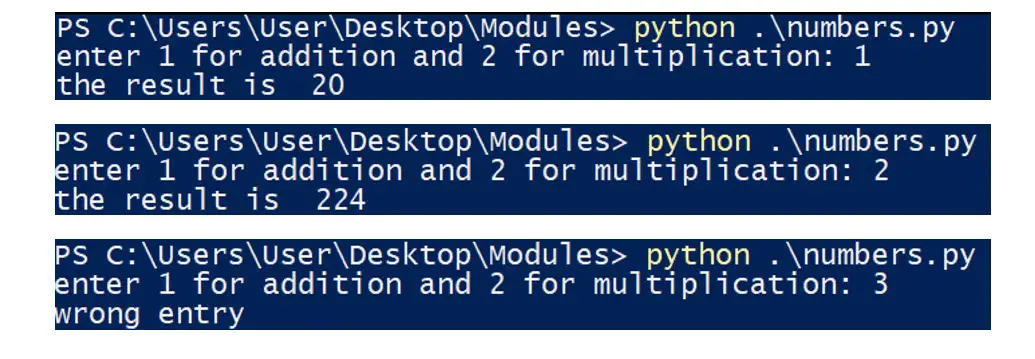 python module 