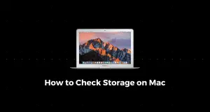 How to check Storage on Mac