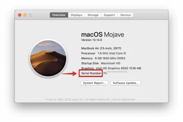 How To Find MacBook Serial Number in 6 Simple Ways