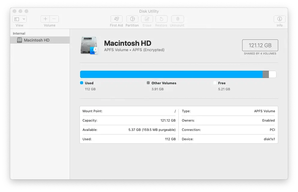 Macintosh HD MAc Storage