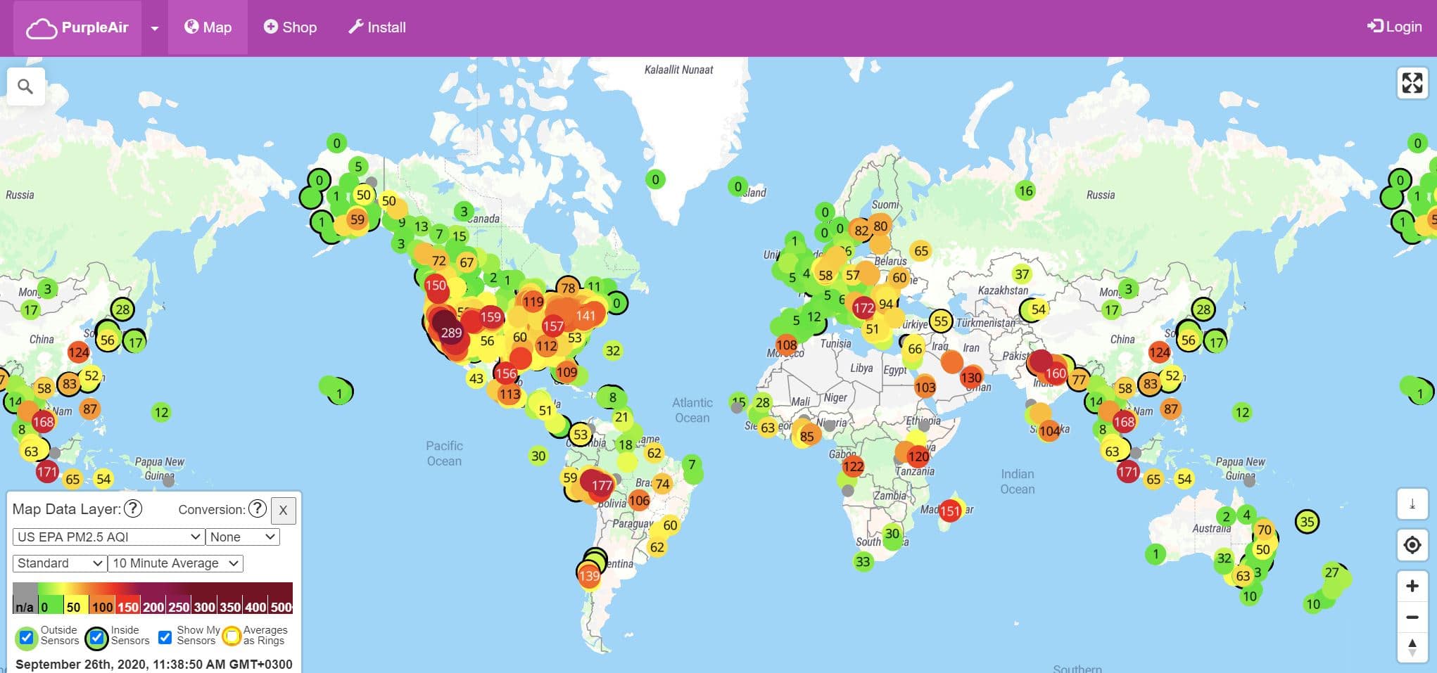 Use PurpleAir to Check Air Quality in realtime