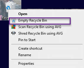 Empty Recycle Bin