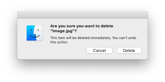 Delete files on Mac permanently