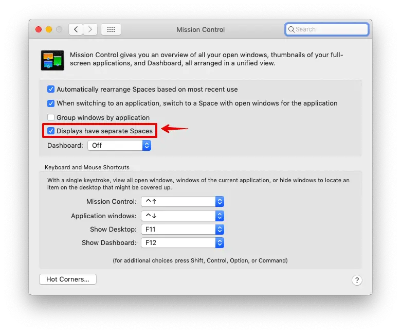 Adjust split Screen on Mac