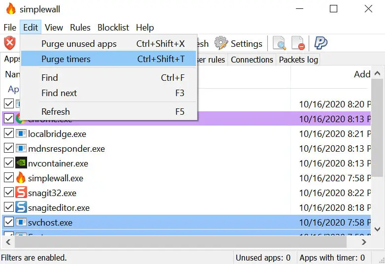 recommended avast firewall settings for svchost