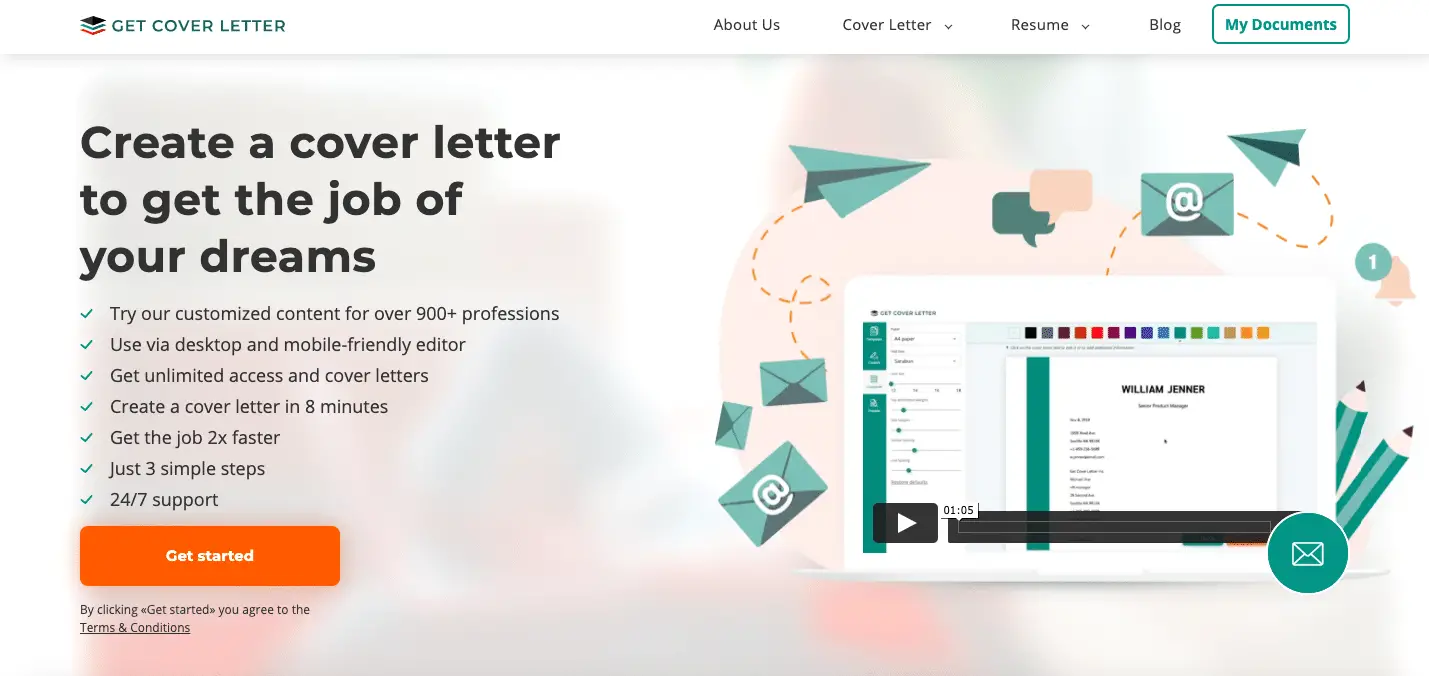 Get Cover Letter Website: Reviews, Advantages, Features