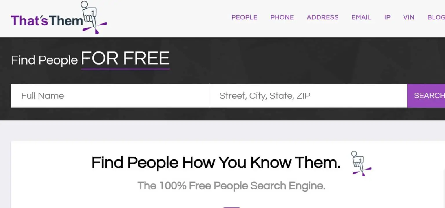 top people search websites
