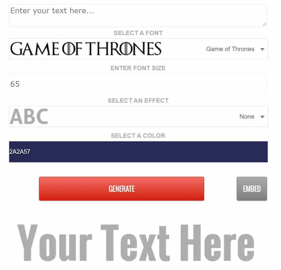 Best Game of Thrones Fonts 2