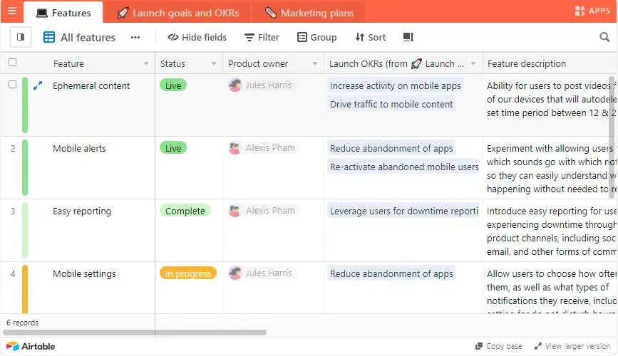 Airtable vs Notion