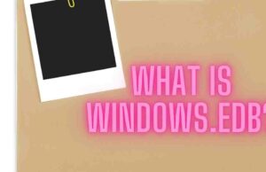 What Is Windows.edb?