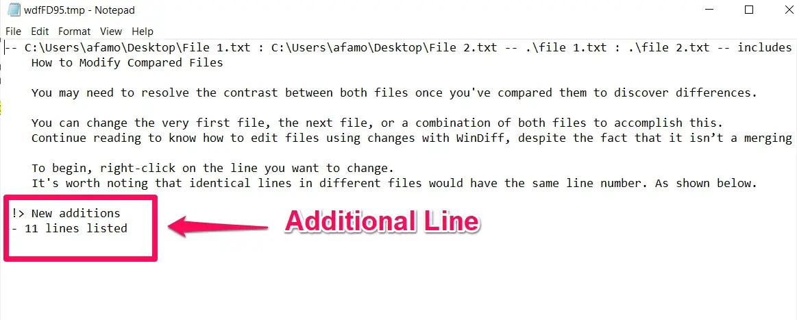 Step-By-Step Guide To Use WinDiff To Compare Files