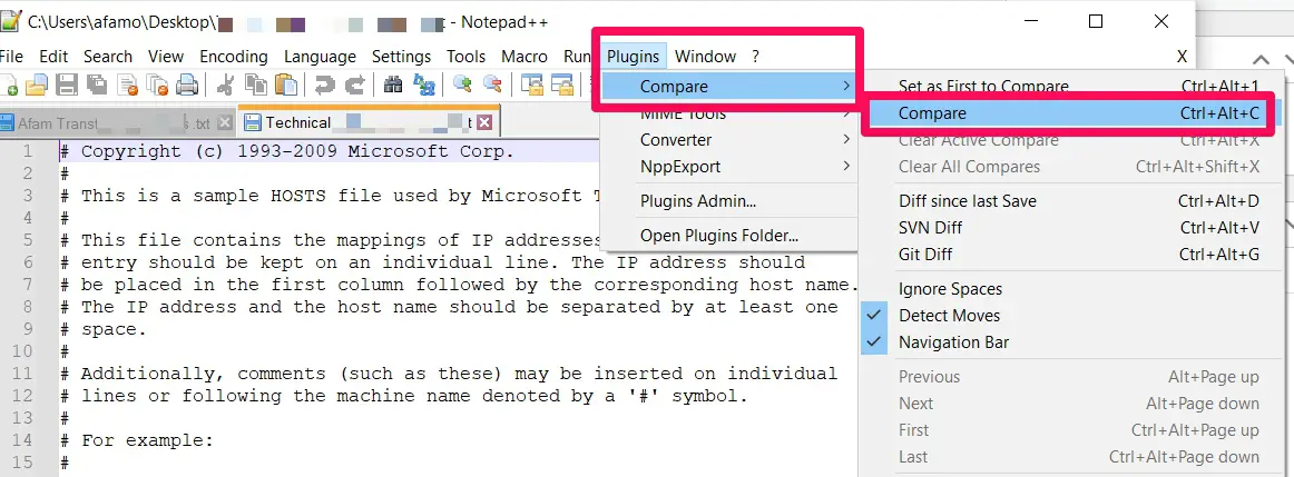 Compare Files in Notepad++ [Step-By-Step Guide]