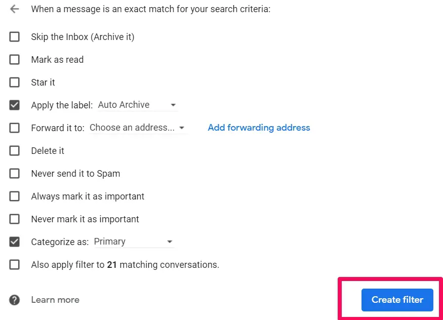 How To Auto Archive Emails in Gmail