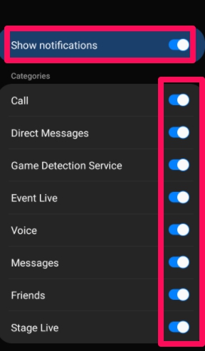 discord mobile notifications not working