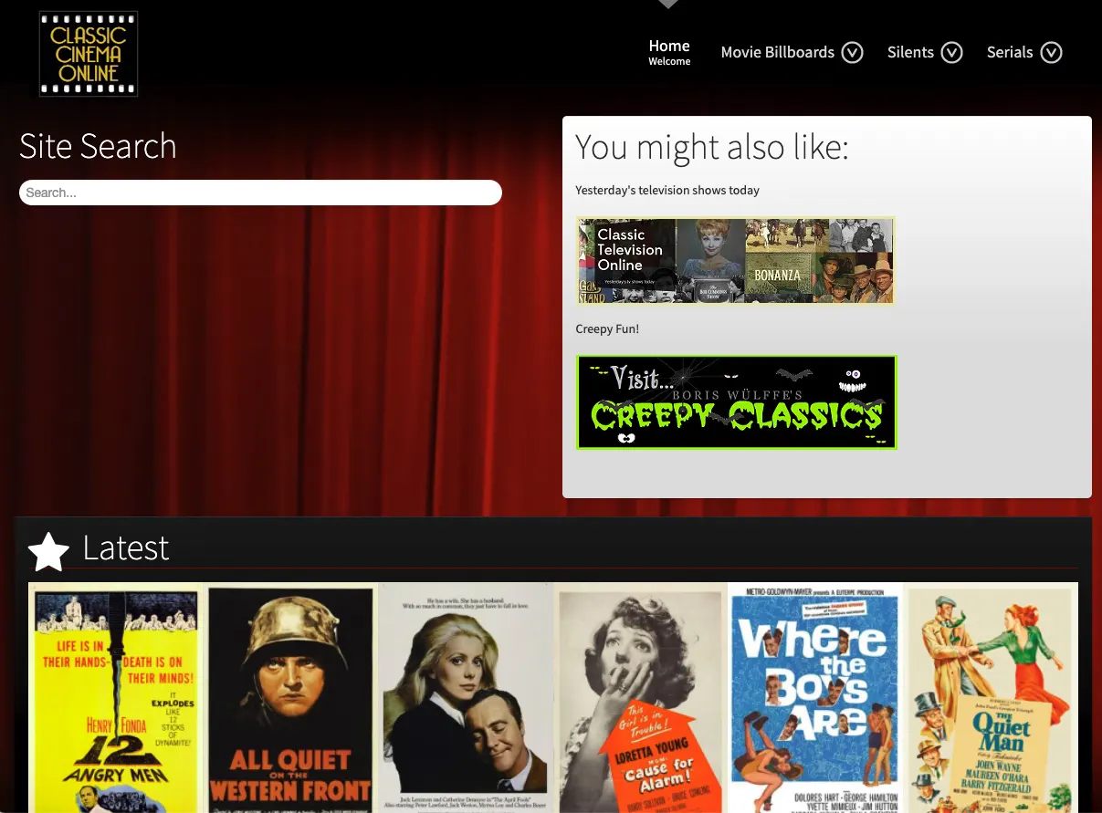 Websites for Public Domain Movies 4