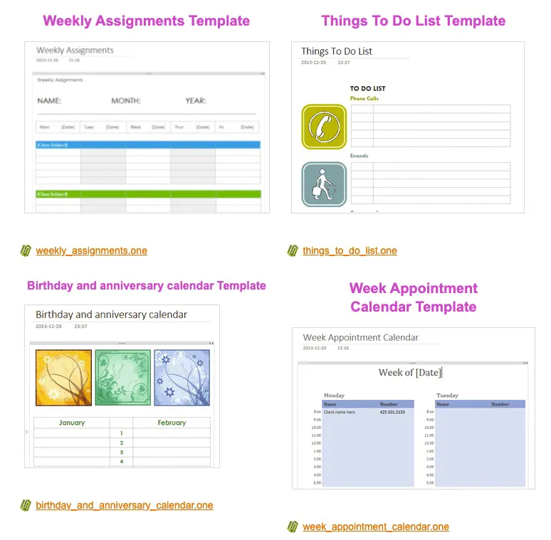 Best OneNote Templates