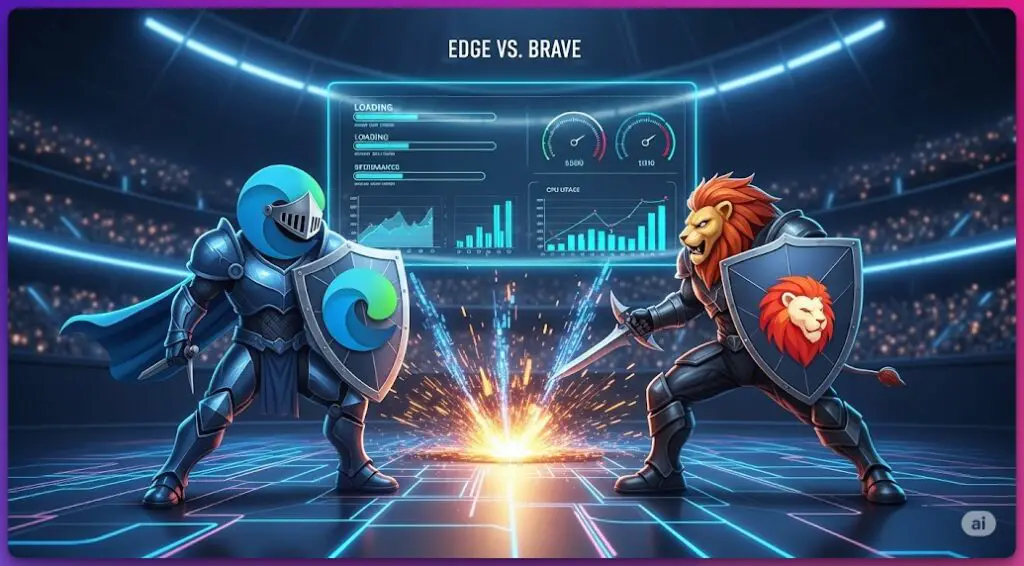 Speed and Resource Efficiency in the Edge vs Brave Duel