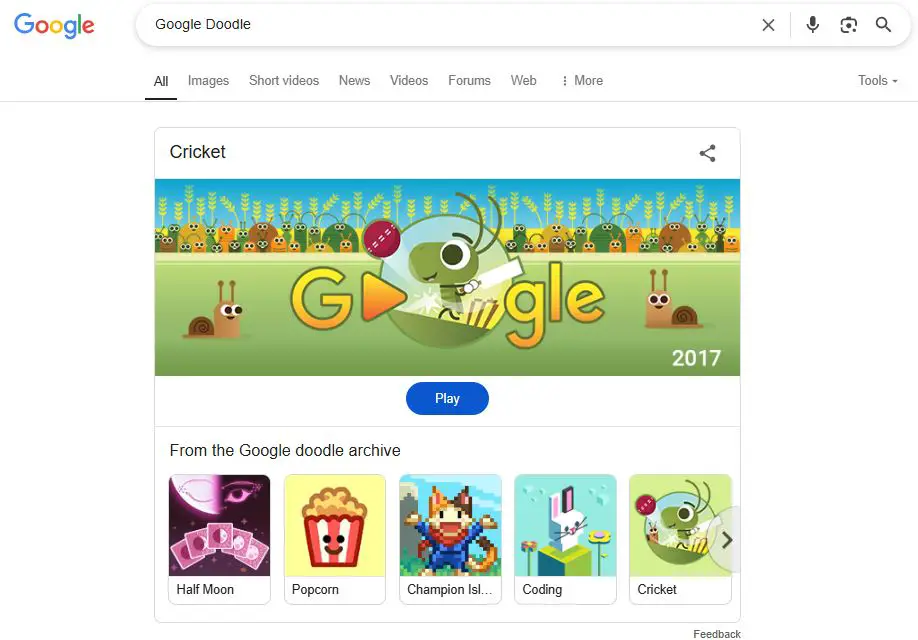 Top Hidden Google Games