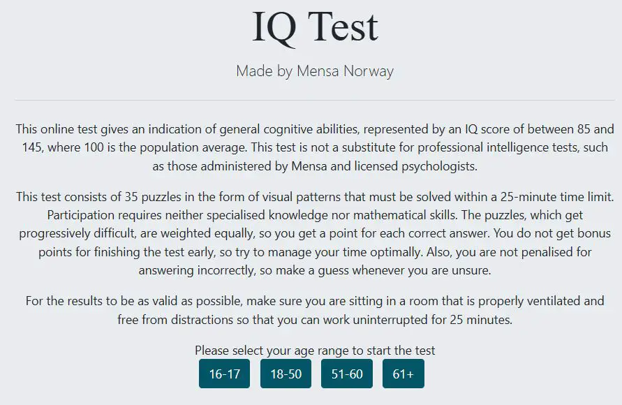 Top Free IQ Tests With Instant Results 1
