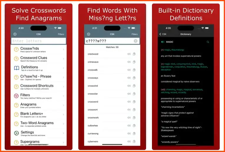 Best Crossword Solver Apps for android and iphone