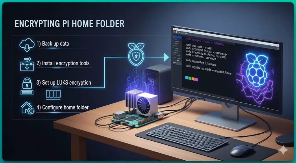 How to Encrypt Raspberry Pi Home Folder