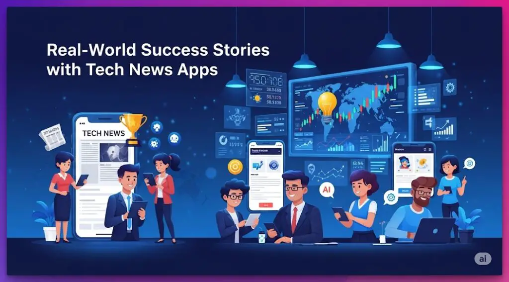 Real-World Success Stories with Tech News Apps