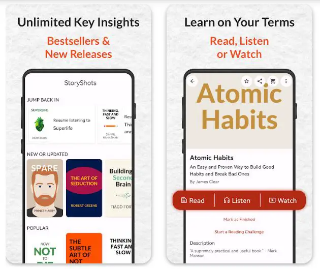 app that summarizes books