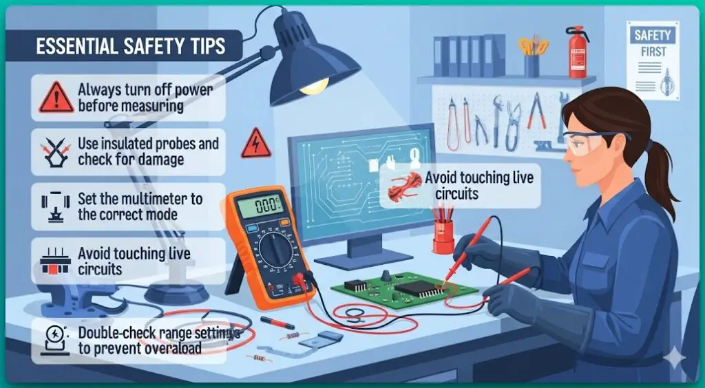 Safety Tips When Using a Multimeter for Electronics