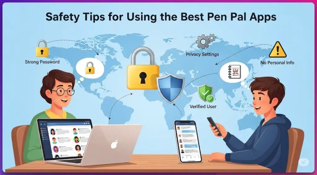 Safety Tips for Using the Best Pen Pal Apps