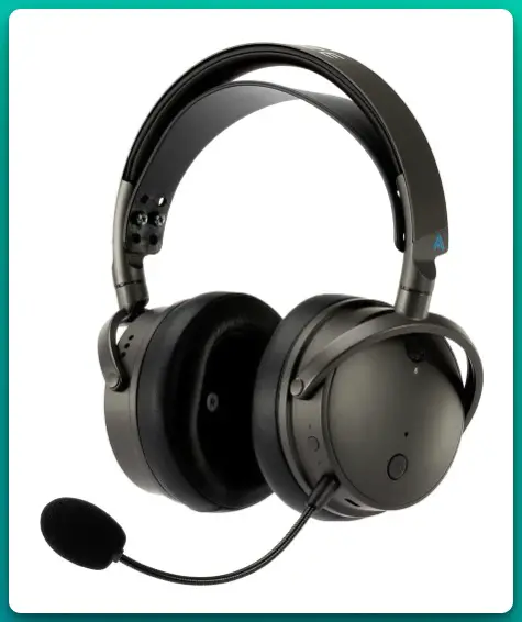 Image of Audeze Maxwell with a PUBG solo queue screenshot, showcasing its premium design