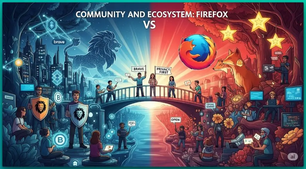 Brave vs Firefox community