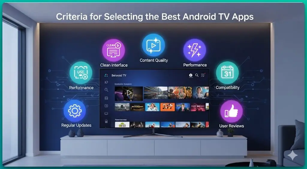 Criteria for Selecting the Best Android TV Apps