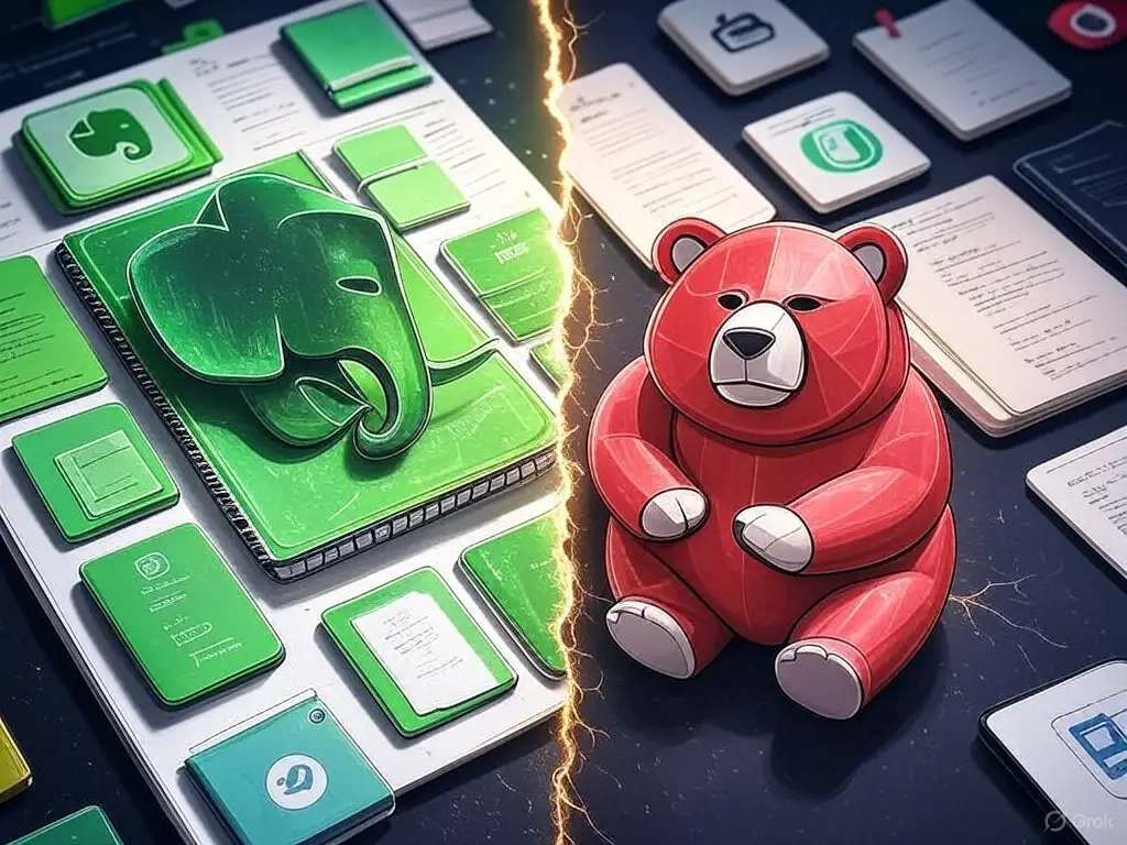 Evernote vs Bear Head-to-Head Comparison