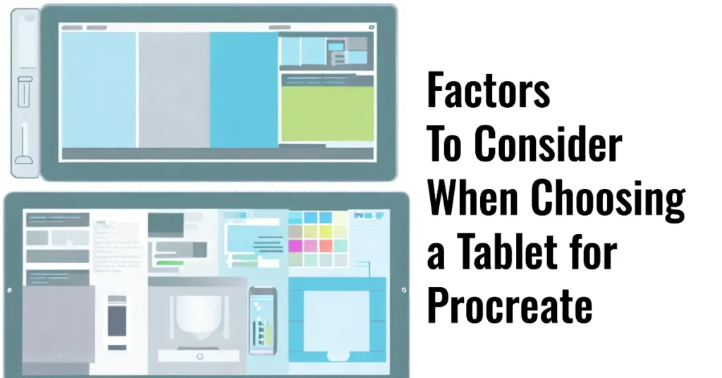 Factors To Consider When Choosing a Tablet for Procreate